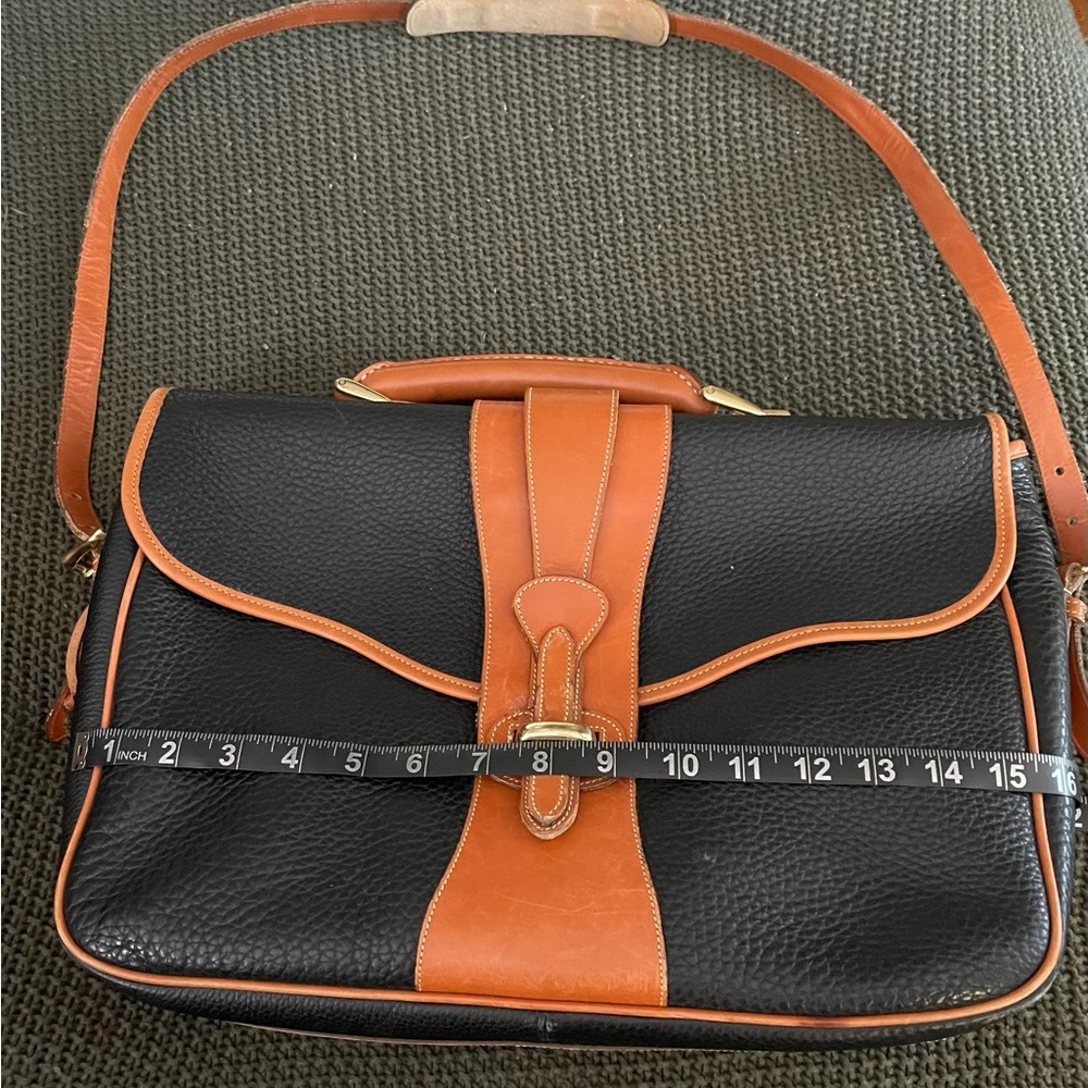 Black and Tan Leather Dooney & Bourke Satchel